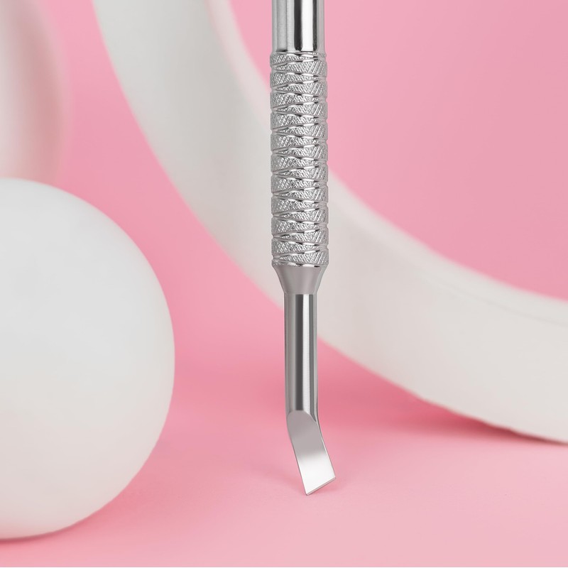 STALEKS PRO Expert 90/4.2 Inclined Cuticle Pusher + Curved Cleanser