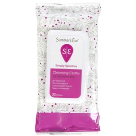 SUMMER'S EVE Cleansing Cloths for Sensitive Skin-32 ct