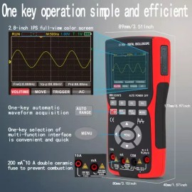 ZOYI 6채널 오실로스코프 ZOYI 멀티미터 디지털 ZT-702S 64KBYTE IN 휴대 [D. 703S 듀얼 채널오실로스코프 프로브] 6-Channel Oscilloscope ZOYI Multimeter Digital ZT-702S 64KBYTE IN Portable [D. 703S Dual Channel Oscilloscope Probe]