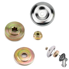 Mower Metal Gear Nut, Brush Cutter Accessories, Replacement Lawn Mower Blade Adapter for Trimmer, Suitable for Grass Trimmers, Lawn Mower Brushes and Trimming (4pcs/set)