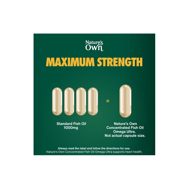 Nature's Own Concentrated Omega Ultra Hi Stgth 40 Capsules
