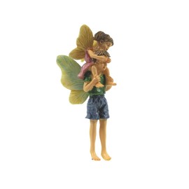 TG,LLC Treasure Gurus Mini Fairy Girl Boy Siblings Kids Piggyback Ride Figurine Garden Accessory Dollhouse Decor Ornament
