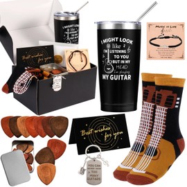 6 Pieces Guitar Gifts for Men Music Gift for Women Music Lovers Presents for Musicians Guitar Lovers for Christmas Birthday