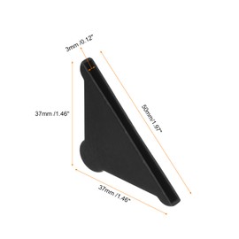 QUARKZMAN Corner Protectors Edge Protectors 3 x 50 Triangular Shape Glass Table Shelf Corner Protectors Cushions Pack of 20 Plastic Corner Protectors for Corner Protection of Glass, Mirrors, Tiles