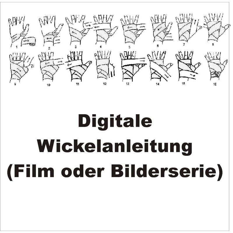 BAY® "Basic 2,5" Boxbandagen + WICKELANLEITUNG, PINK, elastisch, 2,5 Meter
