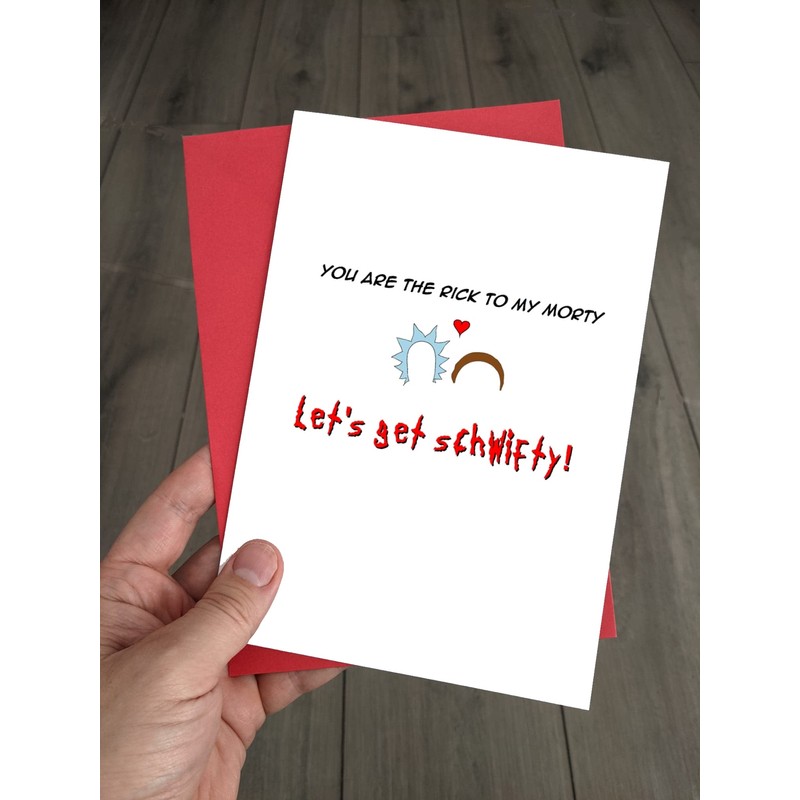 Funny Rick and Morty Anniversary Card - Humour Birthday Cards