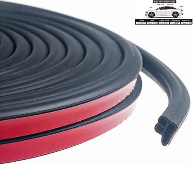 Unbranded 32.8ft Universal Car Weather Stripping Self-Adhesive Auto Door Rubber