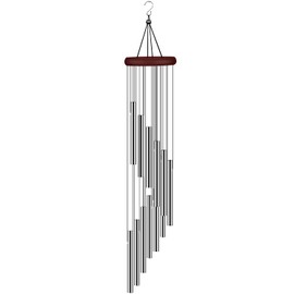 tujol Wind Chimes for Outside, Sympathy Wind Chimes Outdoor Clearance with 12 Aluminum Alloy Tubes and Hook, Memorial Wind Chimes Gift Decoration for Home, Patio, Garden, Outdoor