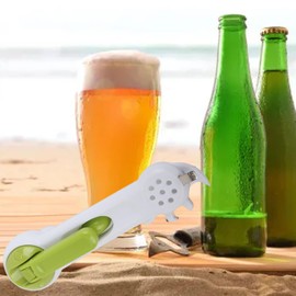 6 in 1 Can Opener, Drinks Bottles ABS Multi Function Bottle Opener for Home Kitchen