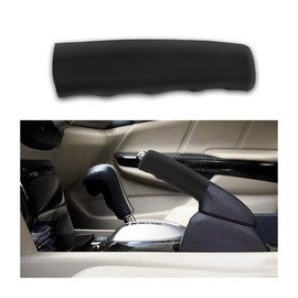 BESULEN Car Handbrake Cover, Silicone Anti-Slip Hand Brake Sleeve, Wave Shaped Decorative Protector for Car Brake Lever, Car Interior Accessories Comfortable Handbrake Grip Cover(Black)