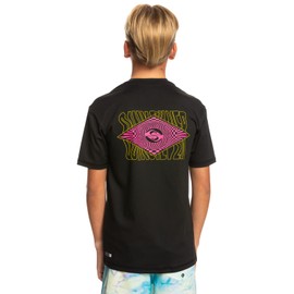 Quiksilver Radical Surf Boys' UPF 50 Surf T-Shirt, black
