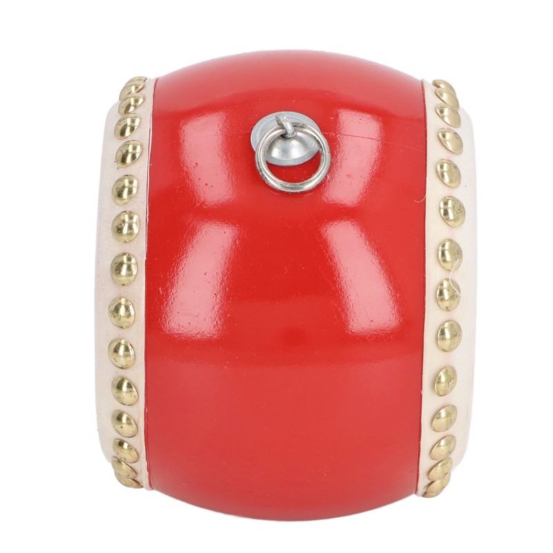 Kids Chinese Drum Plastic Sheepskin Maple Wood Red Color Children