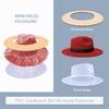 SAJUZEN Womens & Mens Fedora Hats, Wide Brim Fedora Hats