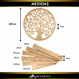 Rockings Repisas Para 65 Esmaltes  Árbol De La Vida De Mdf