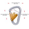 Carabiner Climbing Equipment, Aluminium Carabiner Hook for Hammock, Swing, Camping,