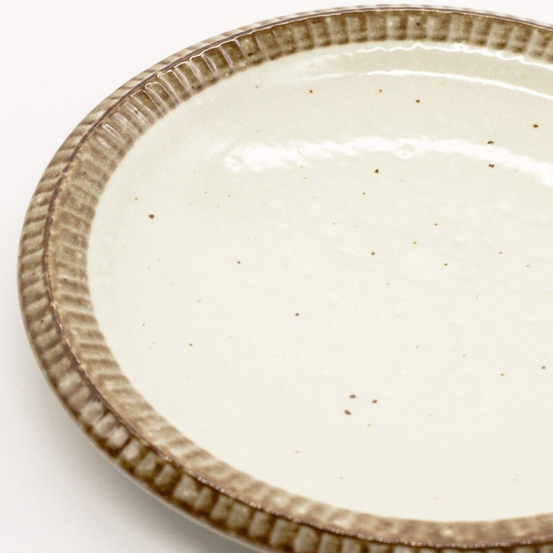 Ichikyu Mino Pottery Small Plate, Diameter 5.5 inches (14 cm),