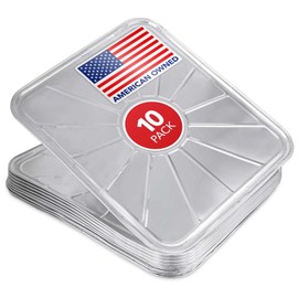Disposable Foil Oven Liners (10 Pack) Oven Liners for Bottom of Electric Oven and Gas Oven - Reusable Oven Drip Pan Tray for Cooking and Baking - 18.5" x15.5”