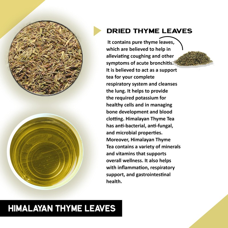 TEACURRY Himalayan Thyme Tea (30 Tea Bags 1 Month Pack)
