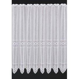 Gerster Panel Curtain Graphic 90 cm High White – Choice of Width in 30 cm Increments – Sold by the Metre