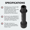 Mighty Seven MA52019 19-Piece Hex Thru-Hole Socket Set, Mechanic Tool
