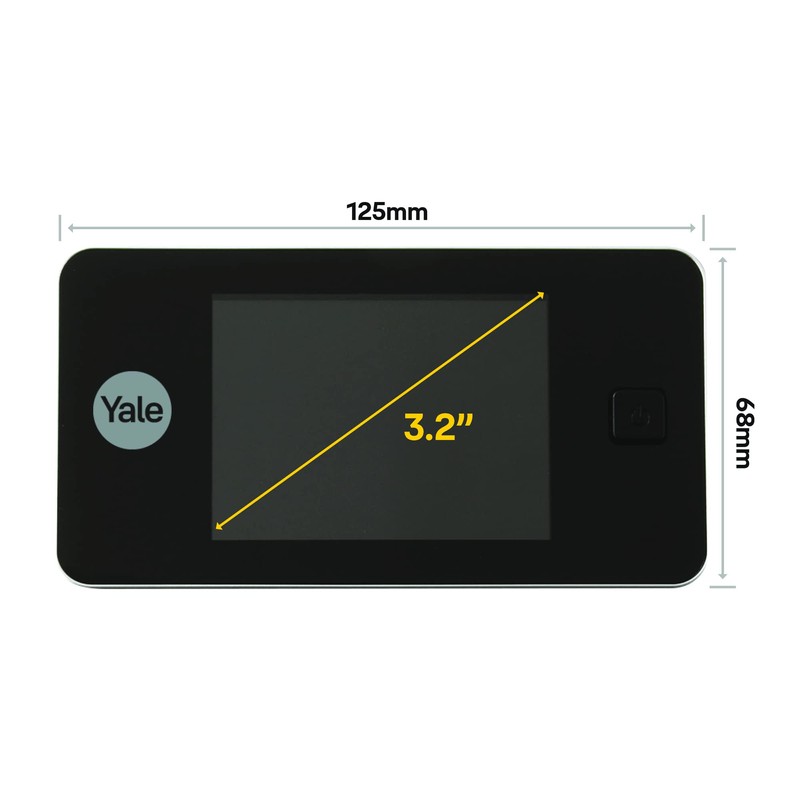 Yale Standard Digitaler Türspion 500 -Live-Ansicht - Hochwertige Kamera -