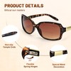 JiSoo Reading Sunglasses 2.0 Bifocal Sunglasses for Women, Retro Square