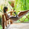 Relaxdays Bamboo Wind Chime, Pleasant Sound, Balcony & Garden, Hanging