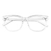 GQUEEN Large Frame Horn Glasses Without Prescription Fake Glasses Nerd