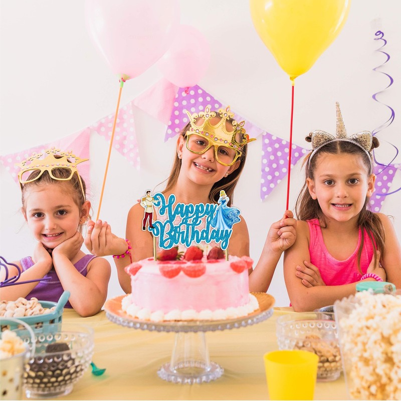 Seyal® Cenicienta Decoración para tarta de feliz cumpleaños