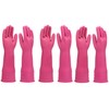 YSLON Rubber Dish Washing Gloves K¨¹che Cleaning Gloves, 3 Pairs,