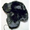 Cejon Black Faux Fur Trapper Aviator Hat (B154)