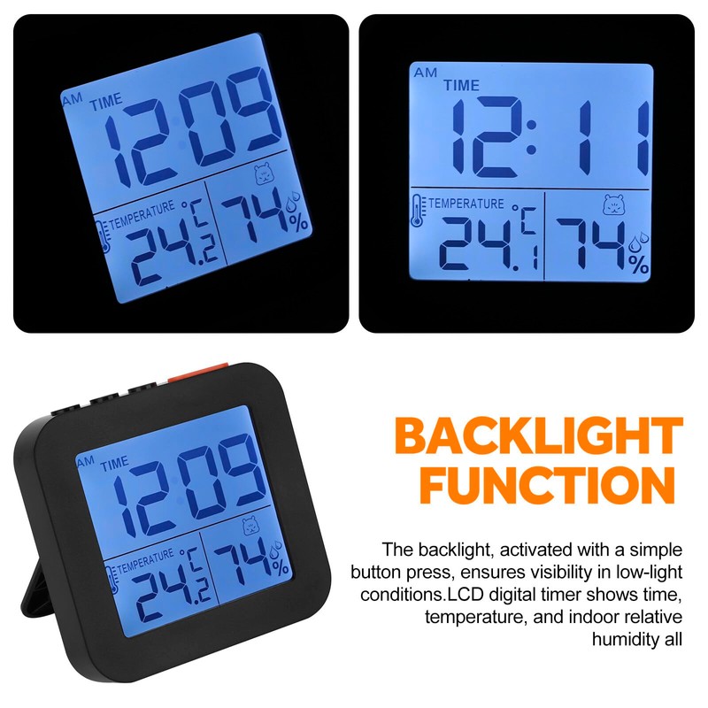 Kinberry Digital Shower Clock with Large LED Clear Display,Bathroom Clock