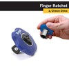 Titan Tools 12092 1/2-Inch Drive Finger Ratchet - Multi-Colour