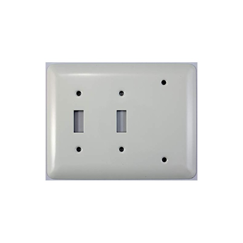 Classic Accents Mulberry White Princess Wall Plates - (3 Gang
