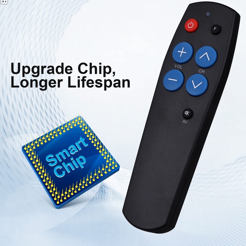 Universal Big Button Easy Simple TV Remote Control for Elderly