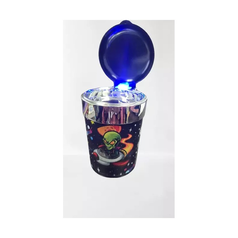 X2 LED BUTT BUCKET ASHTRAY - CAR CUP HOLDER PORTABLE-DESIGN
