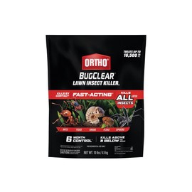 Ortho BugClear Lawn Insect Killer1, Kills Ants, Spiders, Ticks, Fleas, Armyworms and Grubs, Treats up to 16,500 sq. ft., 10 lb.