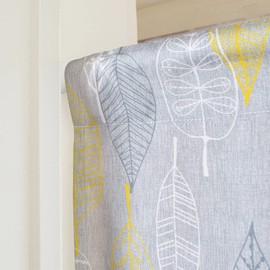Style Decor W3802310 Room Divider Curtain Noren, Stylish, Scandinavian Blindfold, 70.9 inches (180 cm), Length 33.9 x 70.9 inches (86 x 180 cm), Leaf Sketch