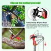 27 Feet Manual Pole Saw for Tree Trimming Manual Branch