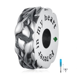 Cujiesp Tree of Life Urn Charm for Ashes 925 Sterling Silver Cremation Charms for Bracelets Necklaces Memorial Jewelry Gifts for Women Loss Loved One