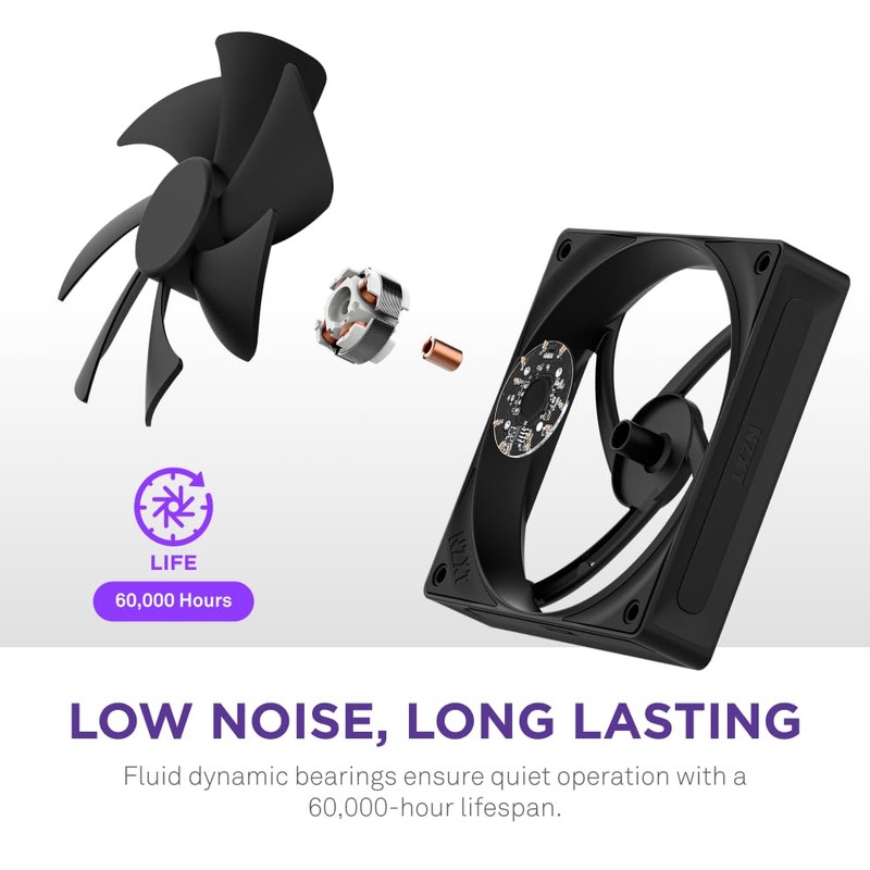 F140P - 140mm Static Pressure Fans - Single - Black