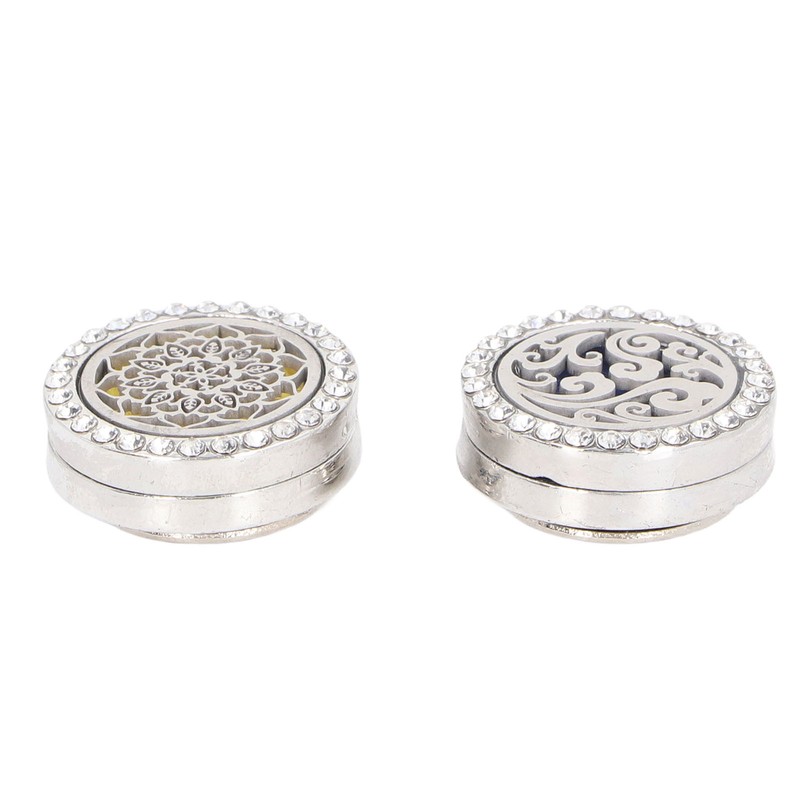 Car Essential Oil Diffuser Stainless Steel Compact Vent Clip Aromatherapy