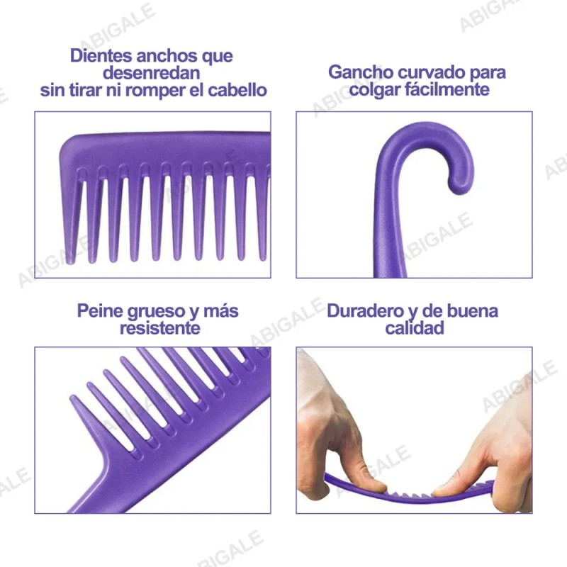 set de cepillos 16 Regadera Pinzas De Cabell Set Peines