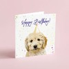 Cockapoo Birthday Card - Party Hat