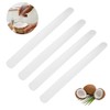 4 Pcs White Coconut Opener,Coconut Meat Scraper,Soft and Flexible Coconut