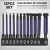 Saipe 12pcs Ball End Hex Bit Set, 75mm/3" Length Ball