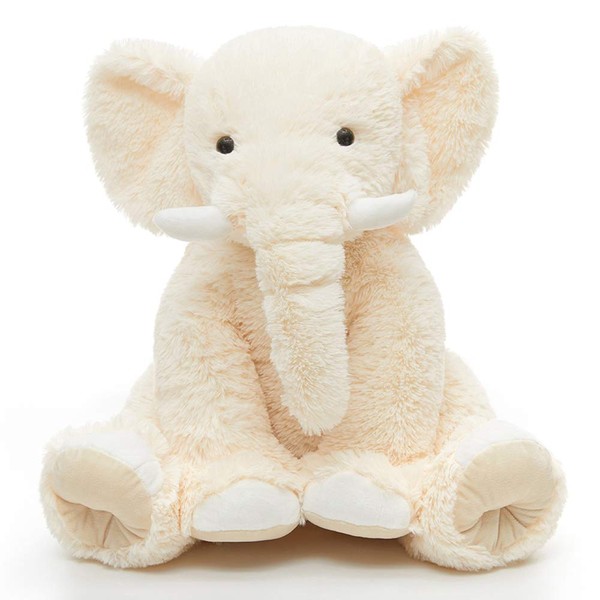 MorisMos Elephant Stuffed Animal Soft Elephant Plush Toy for Girls Boys,19 Inches (Cream)