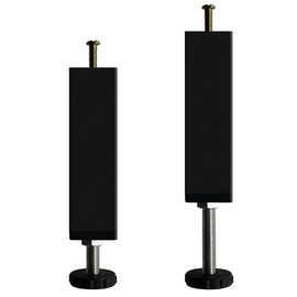 KUSRUP 2 Pieces Bed Frame Support Foot Bed Legs Support Feet for Furniture Adjustable Bed Feet Retractable Metal for Bed for Bed Frame Bed Centre Support Leg for Bed (15cm-22cm)