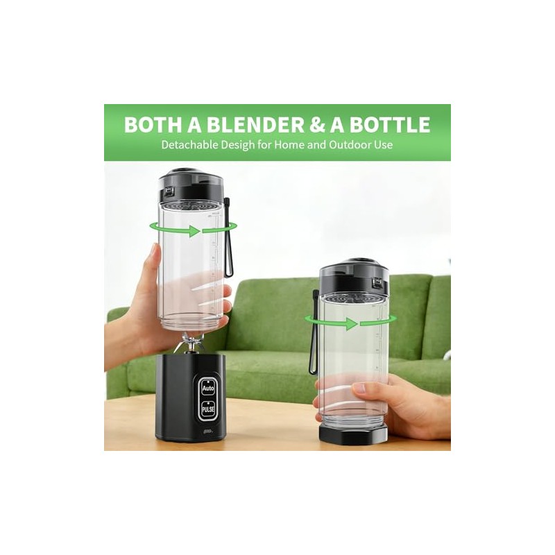 ZTGHFMY Portable Blender for Smoothies and Juices