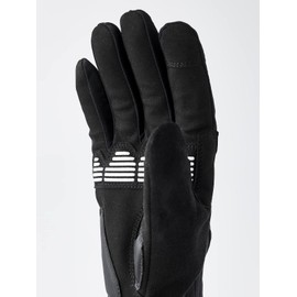 HESTRA Unisex Bike Reflective Long 5 Finger Gloves Black 6